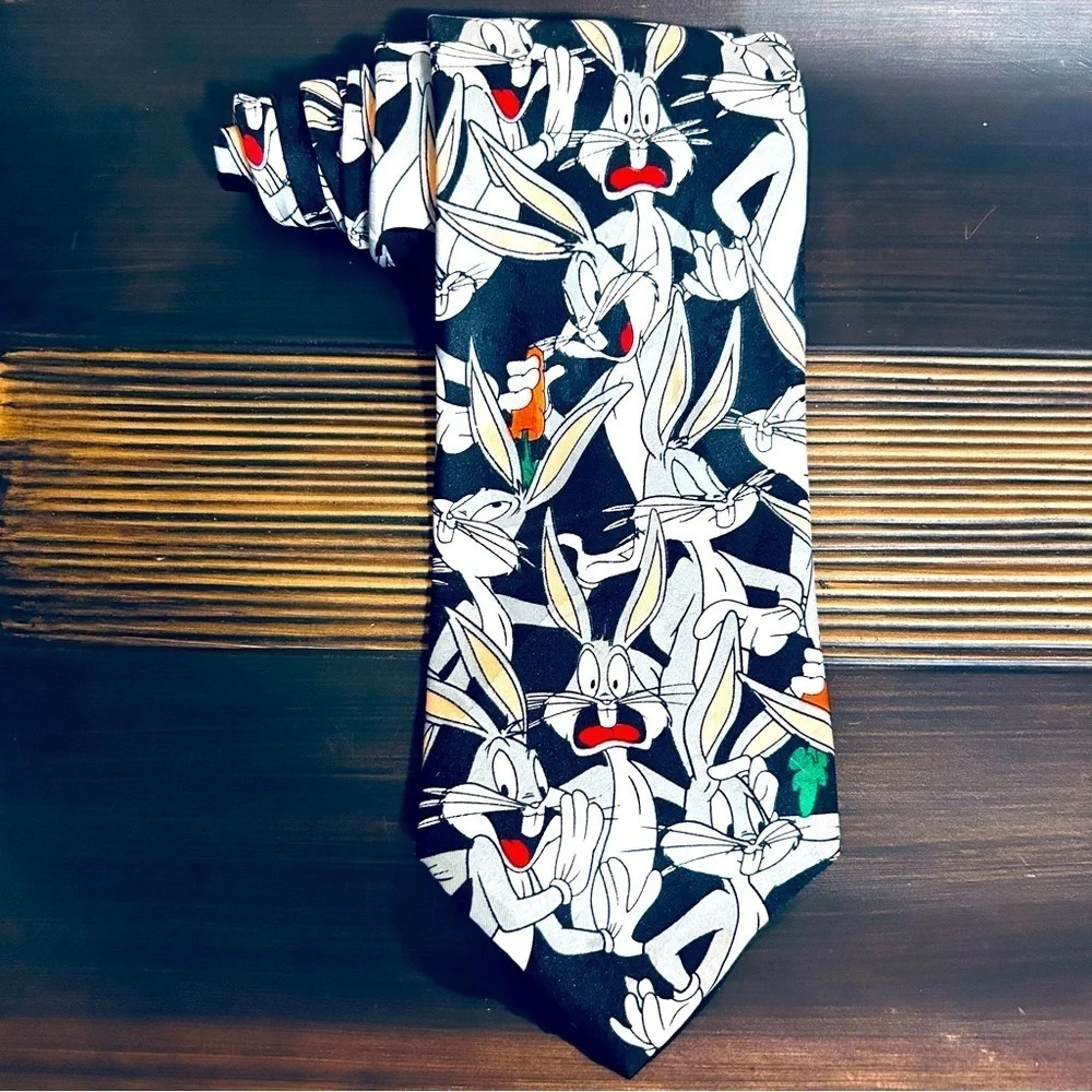 Looney Tunes Mania Black Bugs Bunny Tie